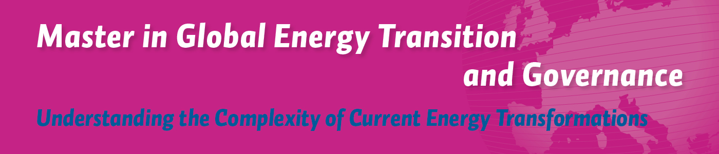 Master in Global Energy Transition and Governance